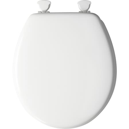 Mayfair Mayfair by Bemis Westport Round White Enameled Wood Toilet Seat 44ECA-000
